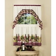 thumbnail image 1 of Achim Home Furnishings CYTS36BU06 Chardonnay Tier and Swag Set, 57" x 36", Burgundy, 1 of 2