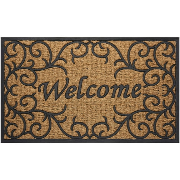 Achim Home Furnishings Coco Mat, 18" x 30", Rectangle, Vines