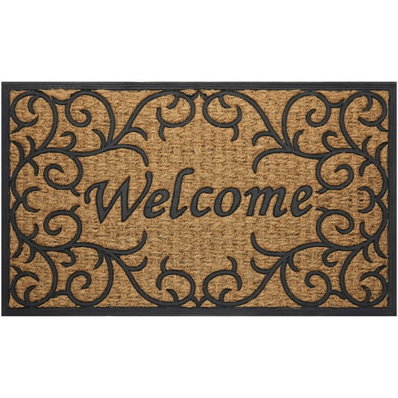 Achim Home Furnishings Coco Mat, 18" x 30", Rectangle, Vines