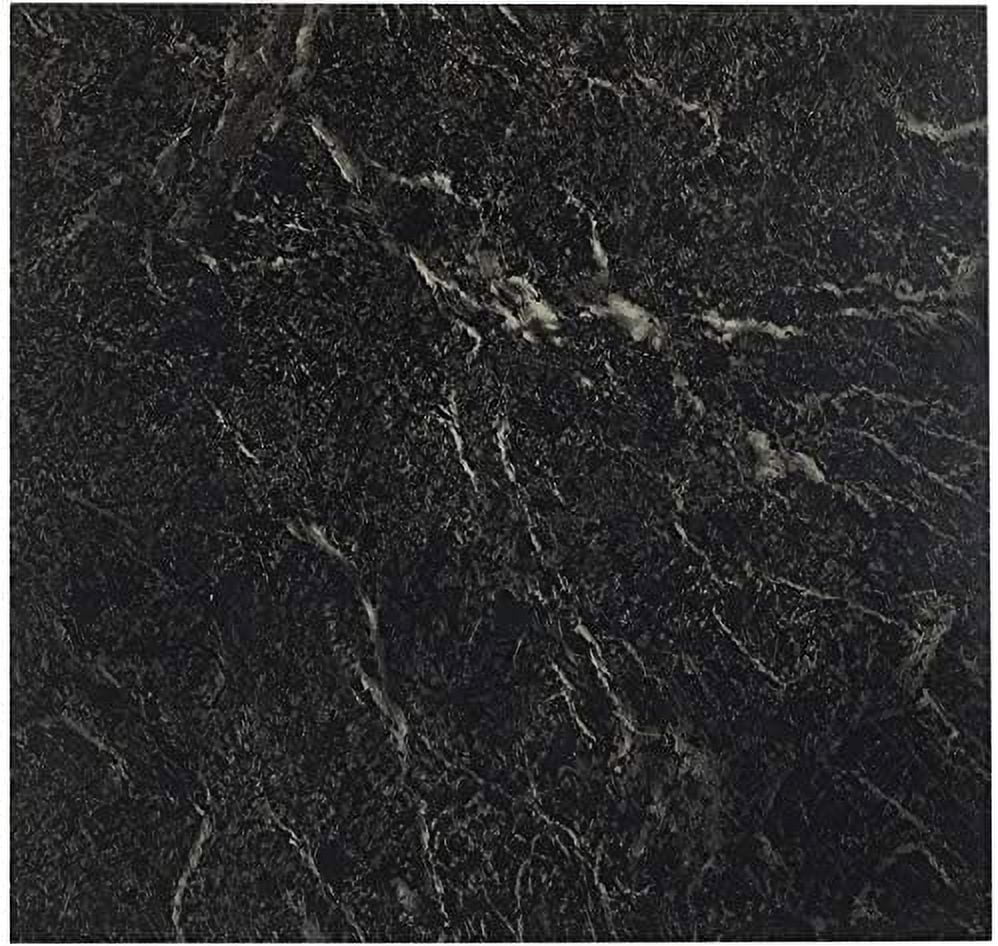 Achim Home Furnishings FTVMA40920 Nexus 12-Inch Vinyl Tile, Marble Black with White Vein, 3 Pack of 20