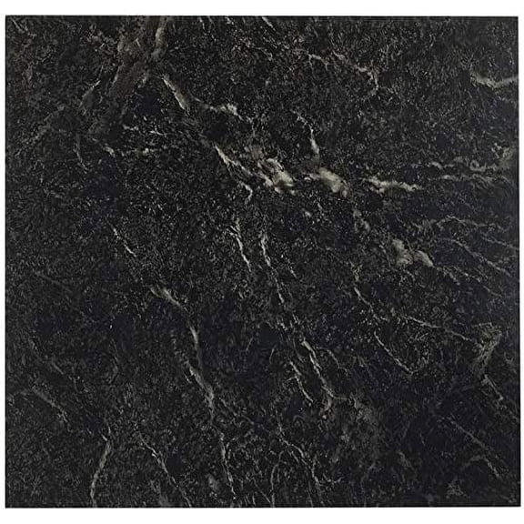Achim Home Furnishings FTVMA40920 Nexus 12-Inch Vinyl Tile, Marble Black with White Vein, 3 Pack of 20