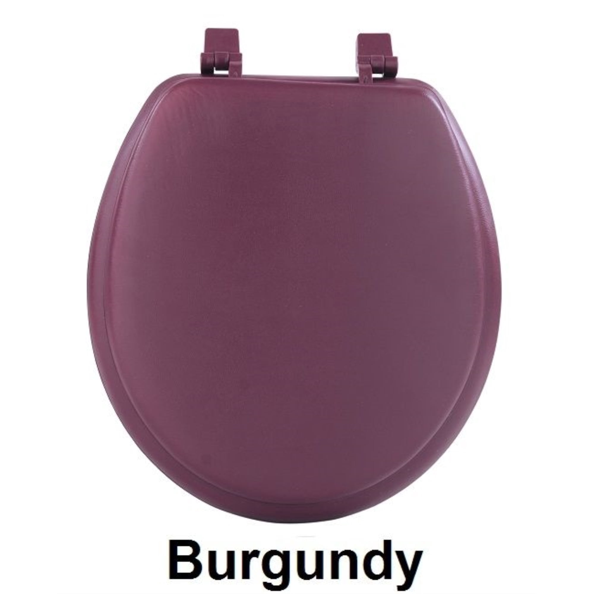Achim Home Furnishings Fantasia 17 Inch Soft Standard Vinyl Toilet Seat - Burgundy