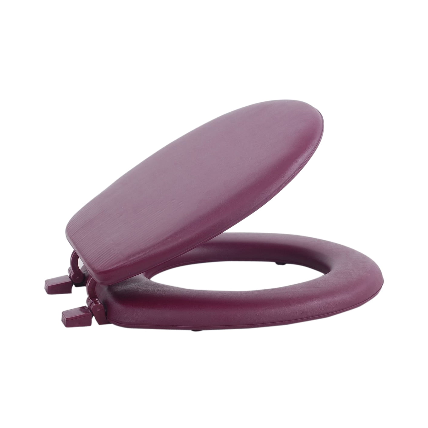 Burgundy 17 Inch Soft Vinyl Padded Toilet Seat