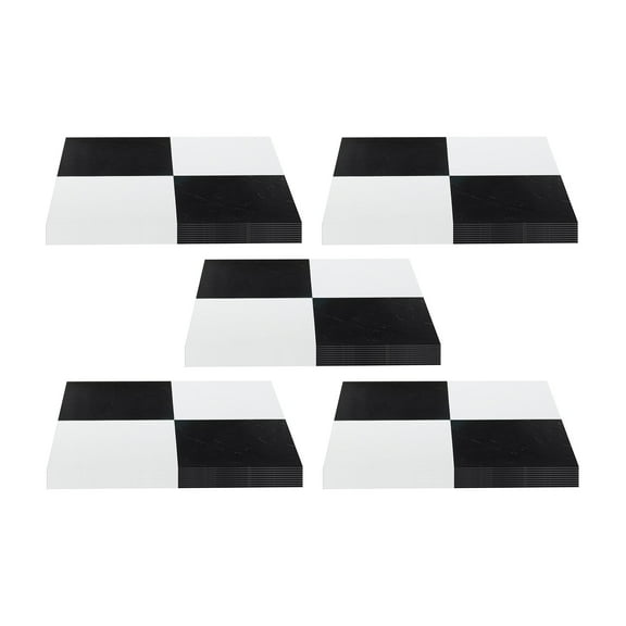 Achim Home Furnishings Nexus Vinyl Floor Tile, Black Checker, 100 Pack
