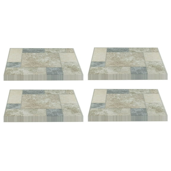 Achim Home Furnishings Nexus Vinyl Floor Tile, Marble Block, 80 Pack