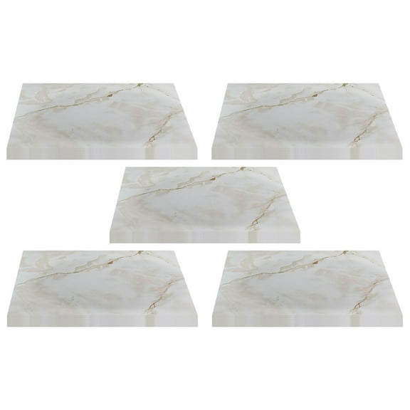 Achim Home Furnishings Nexus Vinyl Floor Tile, White Marble, 100 Pack