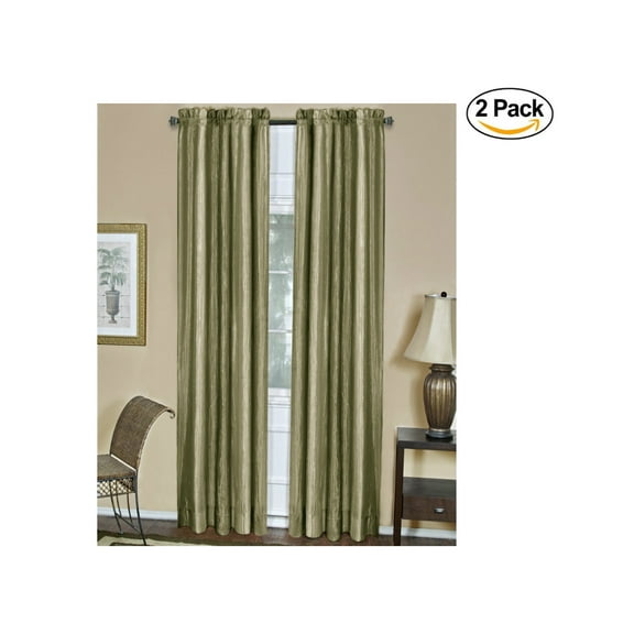 Achim Home Furnishings Ombre Window Panel, 50-Inch by 63-Inch, Sage (Set of 2)