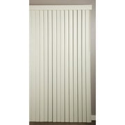Achim Home Furnishings Patio Door Vinyl Blinds, 84x78, Ribbed Alabaster