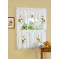 thumbnail image 1 of Achim Home Furnishings Sunshine Tier and Swag Set, 58-Inch by 24-Inch, Ivory/Cream, 1 of 1