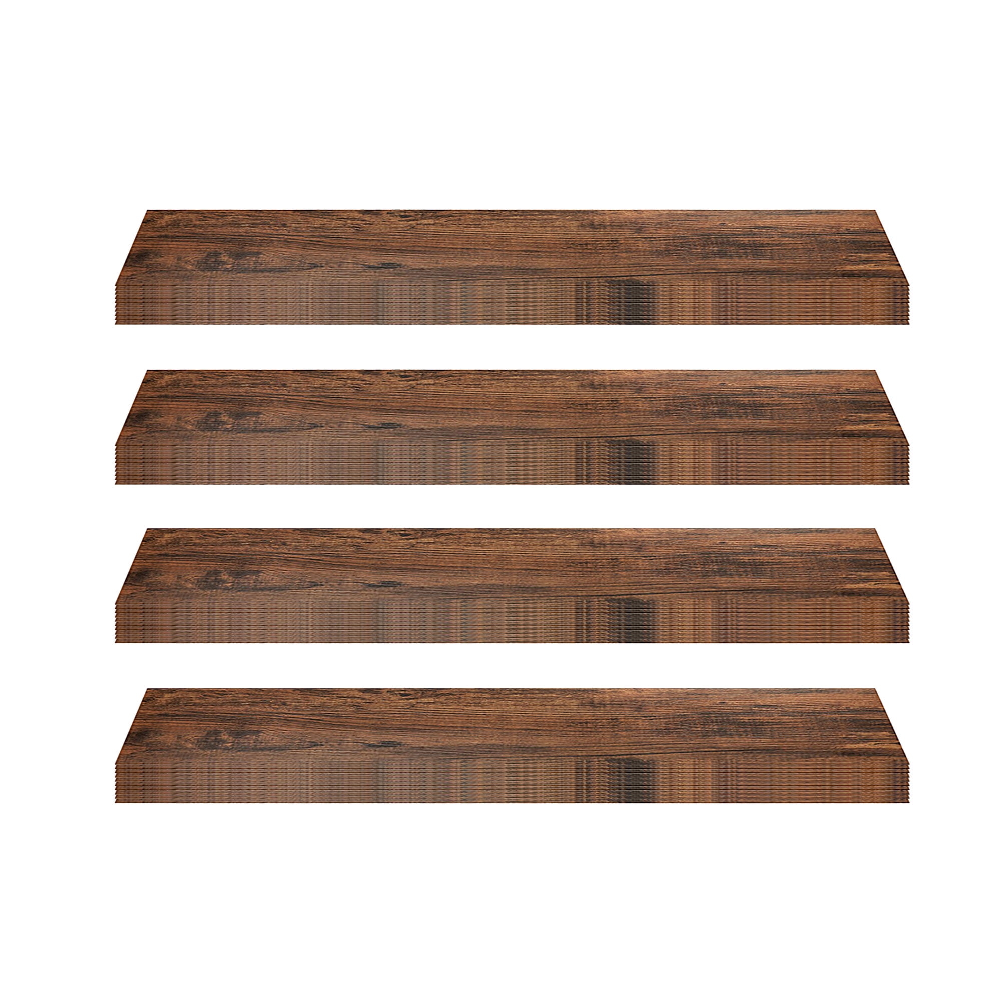 Achim Home Furnishings Tivoli II Peel & Stick Vinyl Floor Planks, Mahogany, 10Pk (4 Pack)