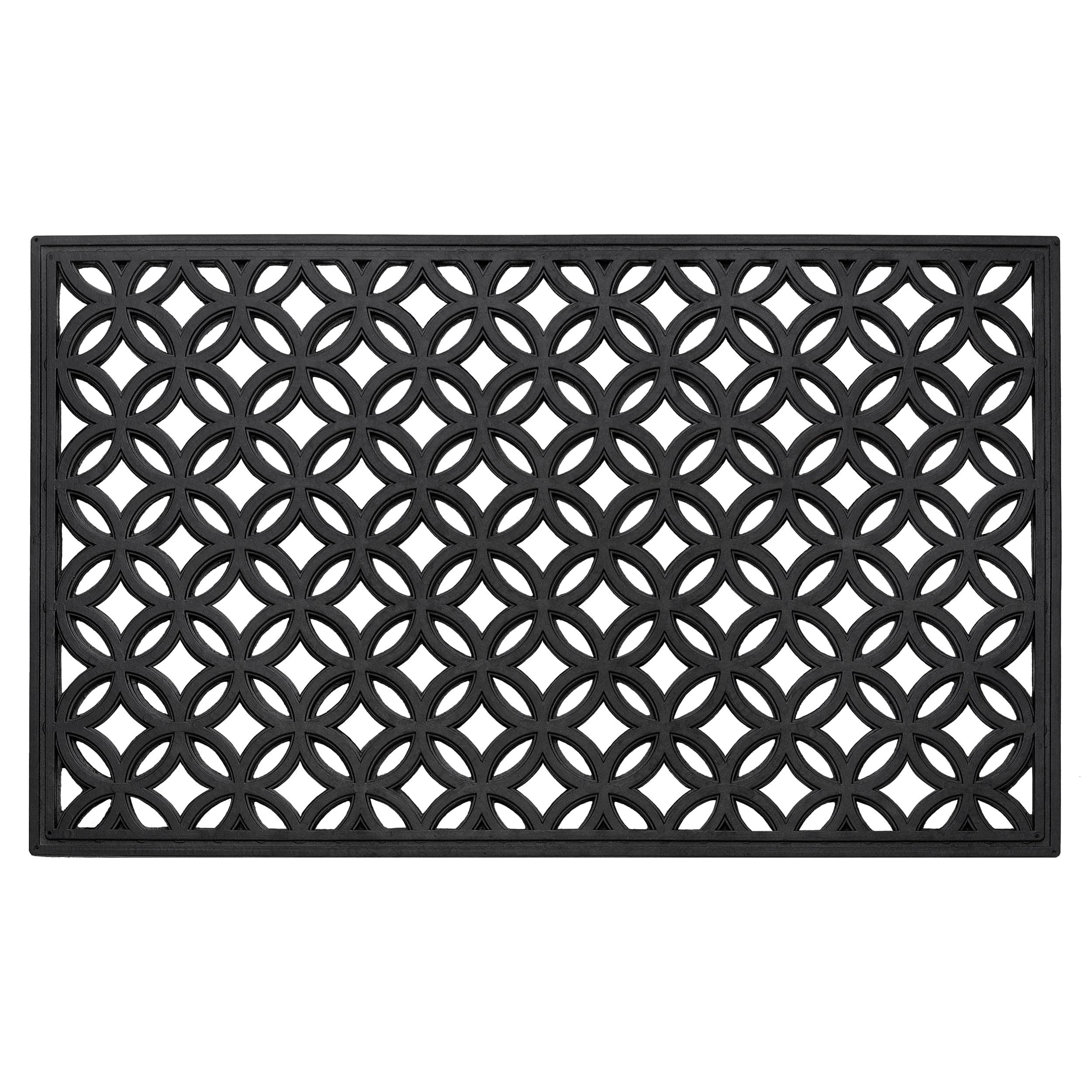 Achim Home Furnishings Wrought Iron Rubber Door Mat, 18" L x 30" W