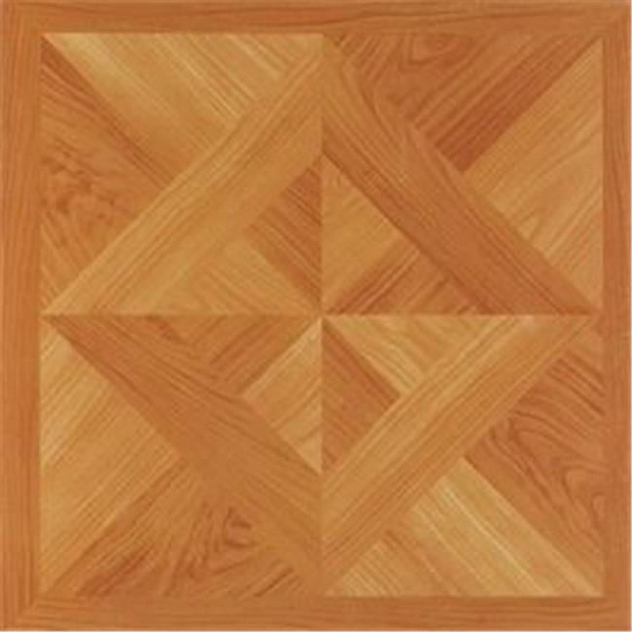 Light Oak Diamond Parquet Self-Adhesive Vinyl Floor Tile