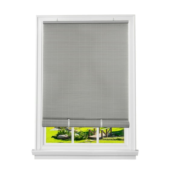 Achim Indoor/Outdoor Cordless Vinyl Light Filtering Roll-Up Blind, 3.50" x 30.00"