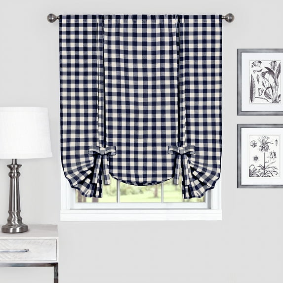 Achim Indoor/Outdoor Light Filtering Rod Pocket Curtain Pair, 1.25" x 9.25"