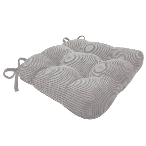 Achim Jackson Chair Pad 2-Pack - Comfortable 16 in x 15 in x 3 in - Grey