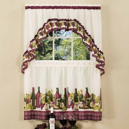 Achim Kitchen Curtain and Swag Set, Chardonnay