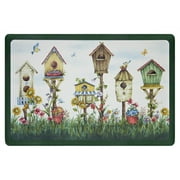 Achim Kitchen Mat, Contemporary Flowers, 18" x 30"