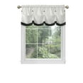 thumbnail image 1 of Achim Lana Indoor Polyester Light Filtering Solid Valance, Black, 58-in W x 14-in L, 1 of 4