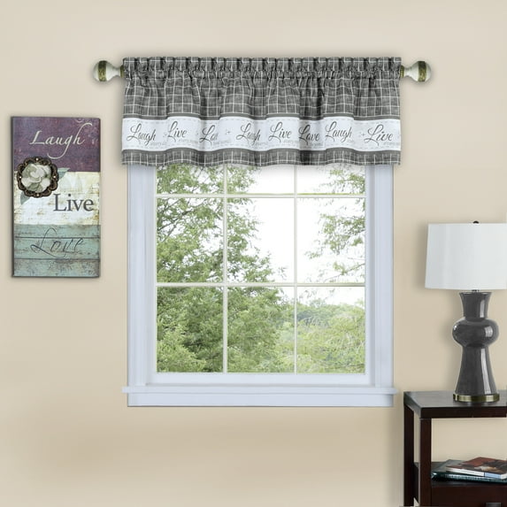 Achim Live, Love, Laugh Window Curtain Valance - 58x14