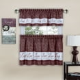 thumbnail image 1 of Achim Live, Love, Laugh Window Kitchen Curtain Tier Pair and Valance Set, 1 of 11