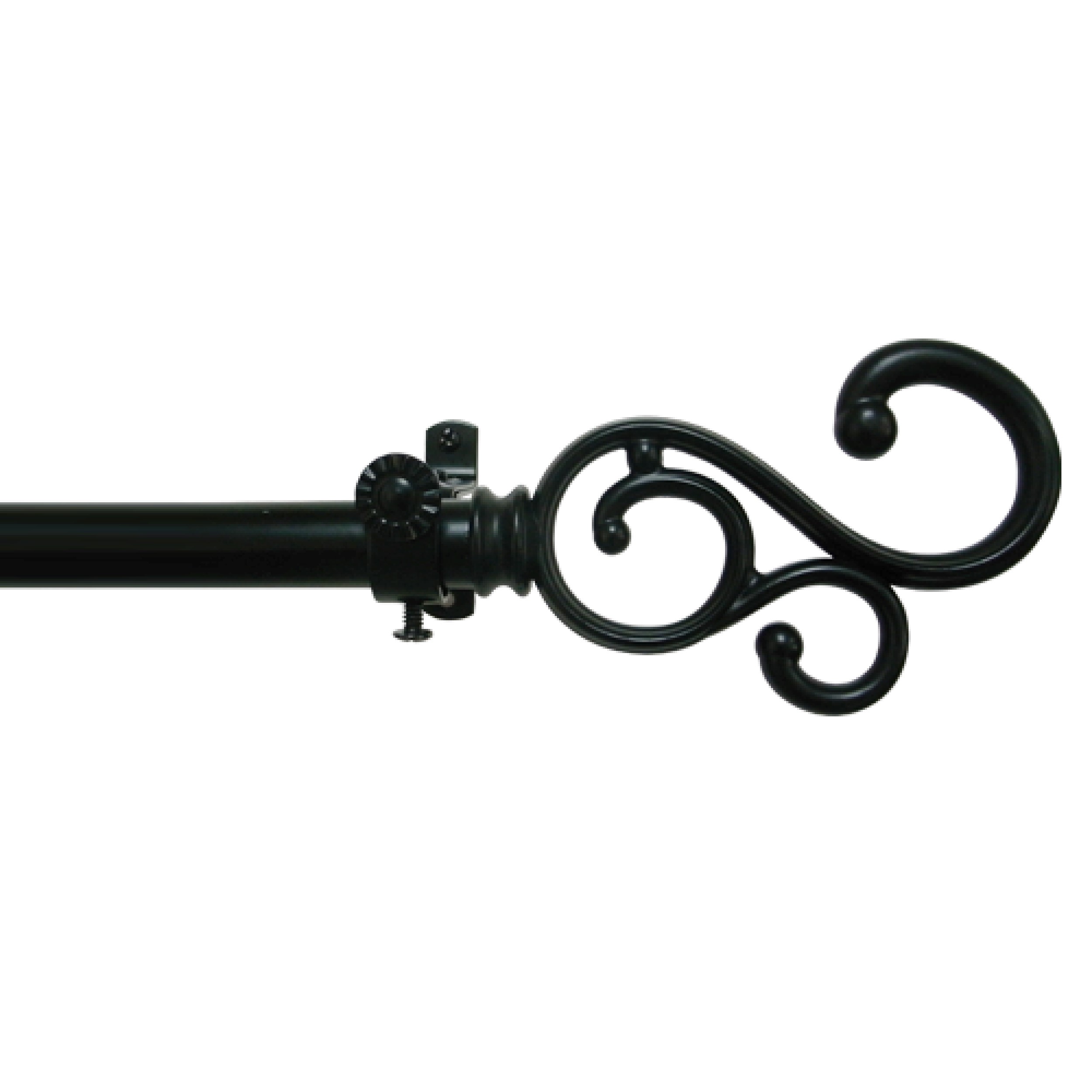 Asta Per Tende Decorativa Achim Buono II In Filigrana, Oro Antico, Telescopica Da 71 A 122 Cm, Diametro 1,9 Cm, Hardware Incluso
