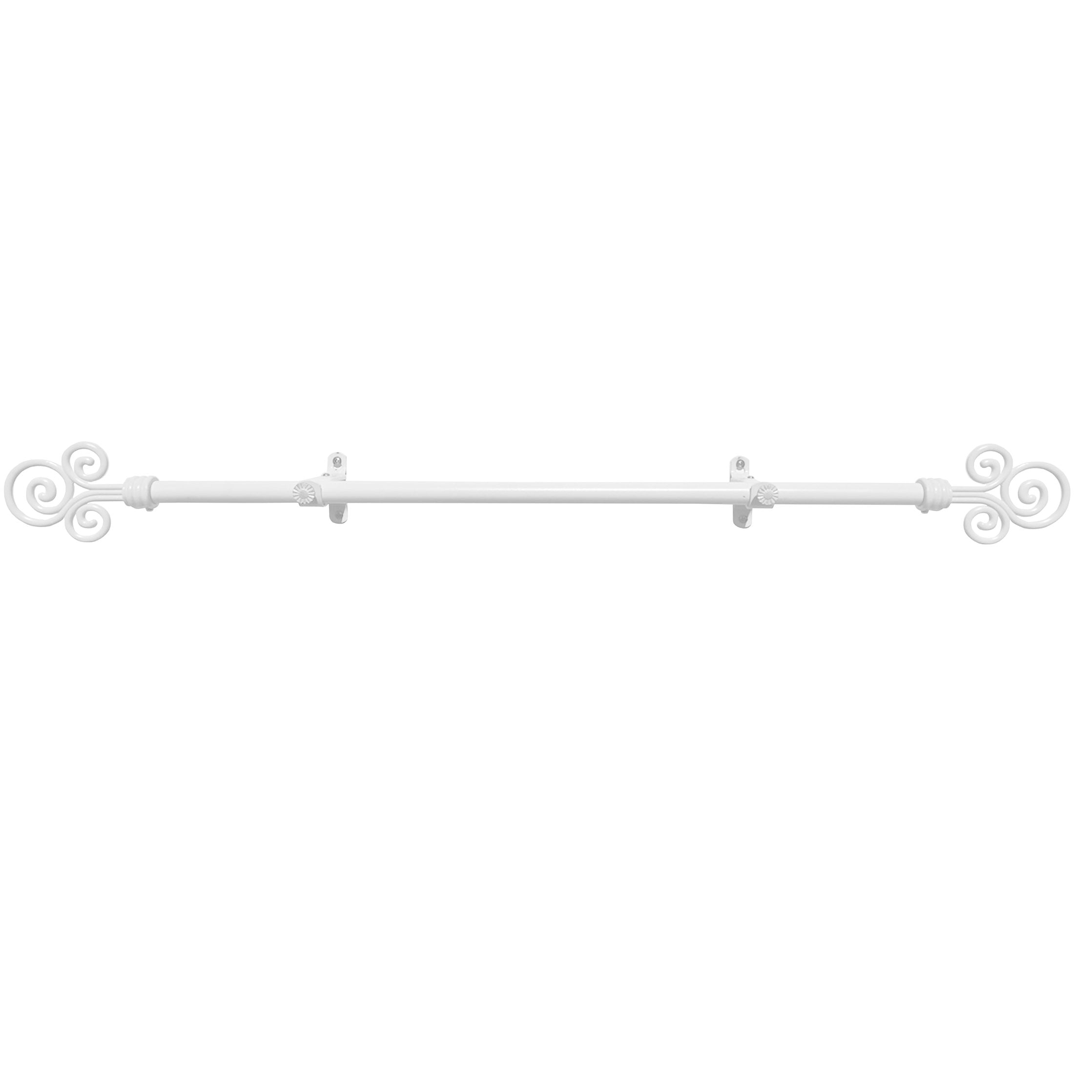 Imperial White Metal Decorative Rod & Finial, 48-86 in