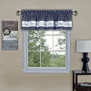 Achim Modern Checkerboard Rod Pocket Energy Efficient Valances, 58.00" x 14.00"