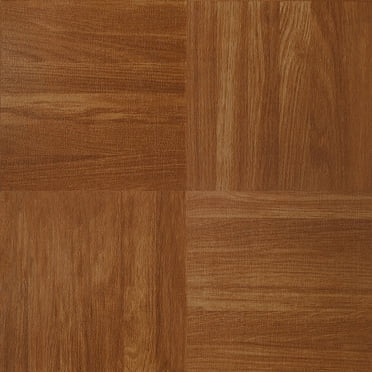 Achim Nexus 12"x12" 1.2mm Peel & Stick Vinyl Floor Tiles 20 Tiles/20 Sq. Ft. Oak Parquet