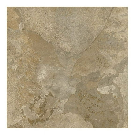Achim Nexus 12"x12" 1.2mm Peel & Stick Vinyl Floor Tiles 20 Tiles/20 Sq. ft. Light Slate Marble