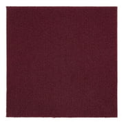Achim Nexus Self Adhesive Carpet Floor Tile, 12 Count, 12 Square Feet, 12 x 12, Burgundy