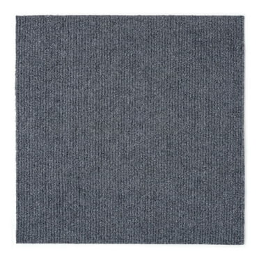 Achim Nexus Self Adhesive Polyester Carpet Tile - 12 Tiles/12 Sq. ft., 12 x 12, Smoke Gray