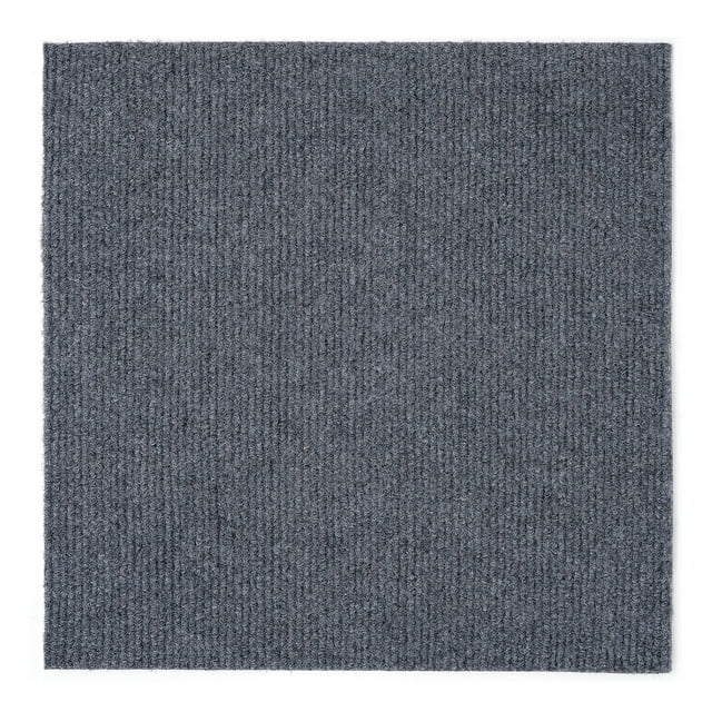 Achim Nexus Self Adhesive Polyester Carpet Tile - 12 Tiles/12 Sq. ft., 12 x 12, Smoke Gray