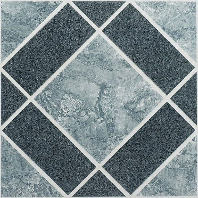 Achim Nexus Light and Dark Blue Diamond Pattern 12-in x 12-in Peel and Stick Vinyl Tile Flooring (20-sq ft) Achim Nexus Light and Dark Blue Diamond Pattern 12-in x 12-in Peel and Stick Vinyl Tile Flooring (20-sq ft)