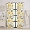 thumbnail image 1 of Achim Poppy Field Floral Rod Pocket Room Darkening Curtain Panel, Grey, 50" x 84", 1 of 6