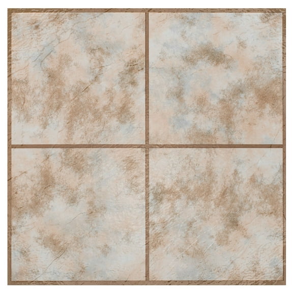 Achim Portfolio 12"x12" 2.0mm Peel & Stick Vinyl Floor Tiles 9 Tiles/9 Sq. Ft. Rustic Clay Square