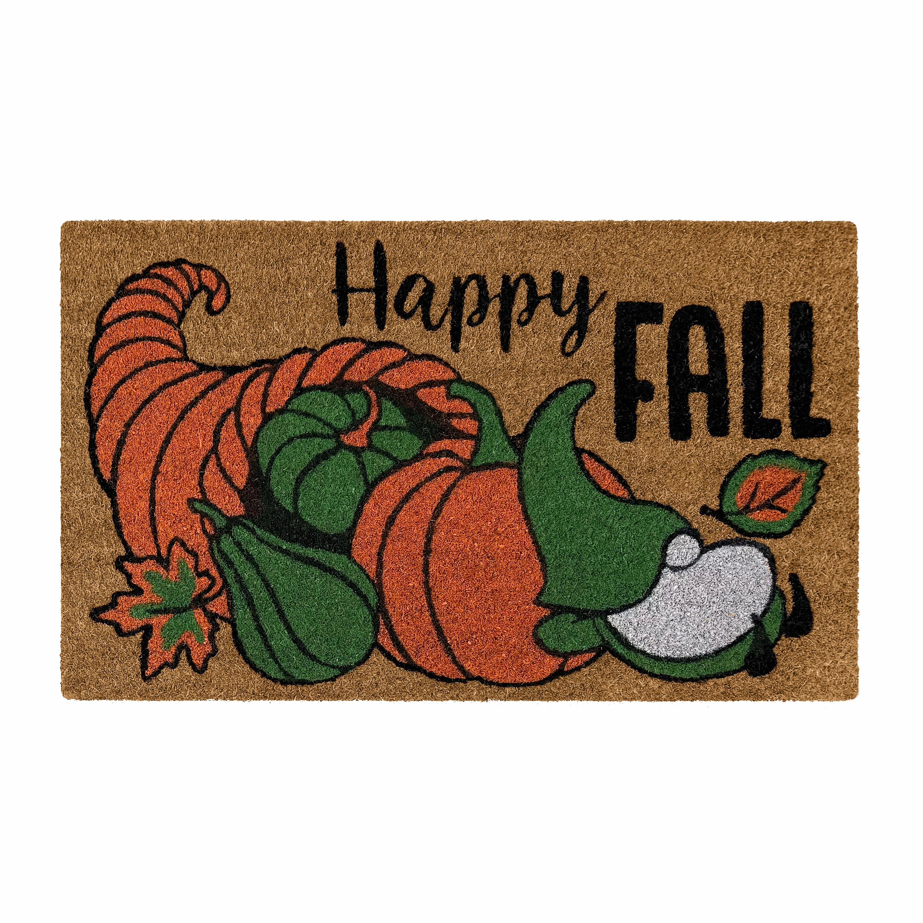 Achim Printed Coir Holiday Doormat 18" x 30" - Fall Gnome