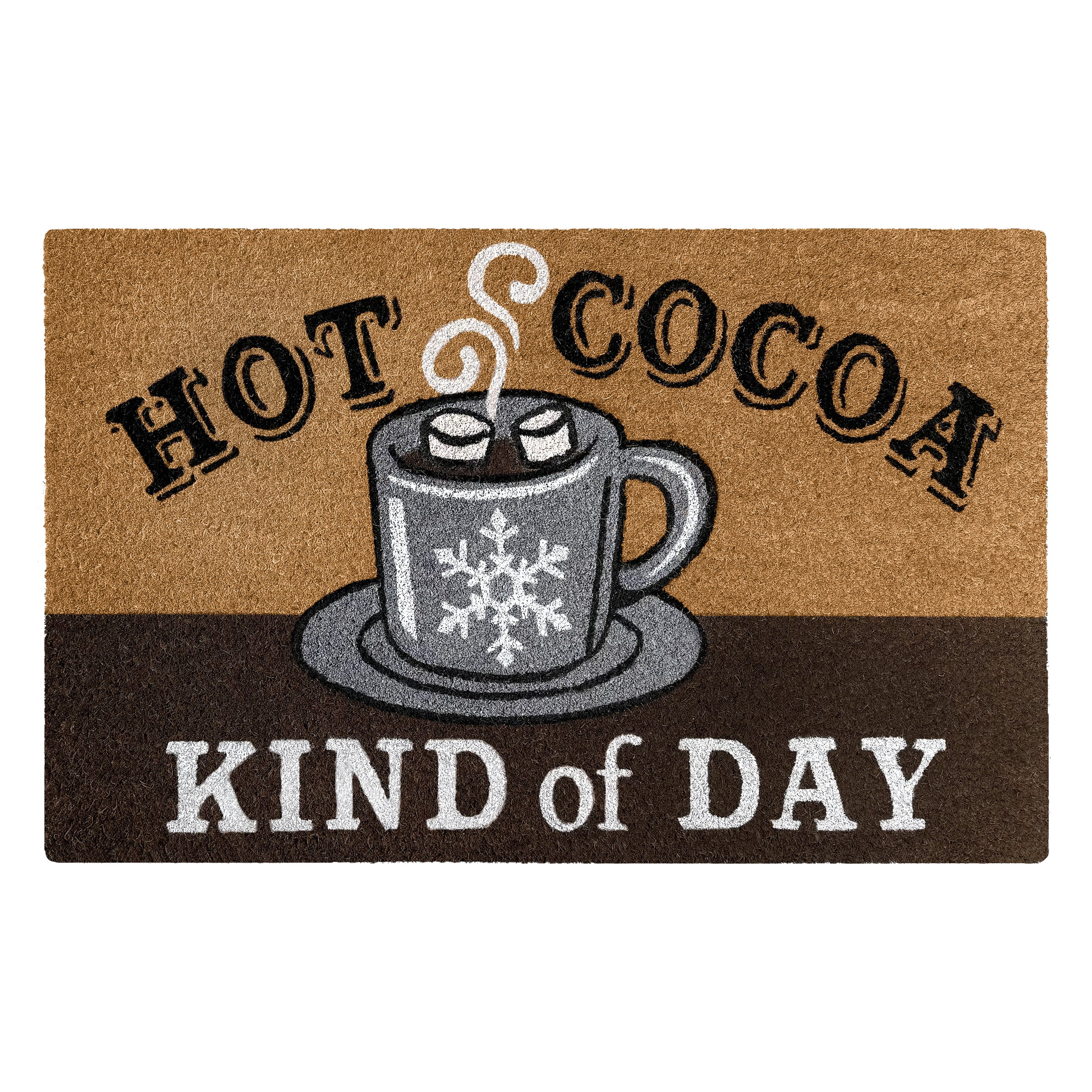 Achim Printed Coir Holiday Doormat 18" x 30" - Hot Cocoa