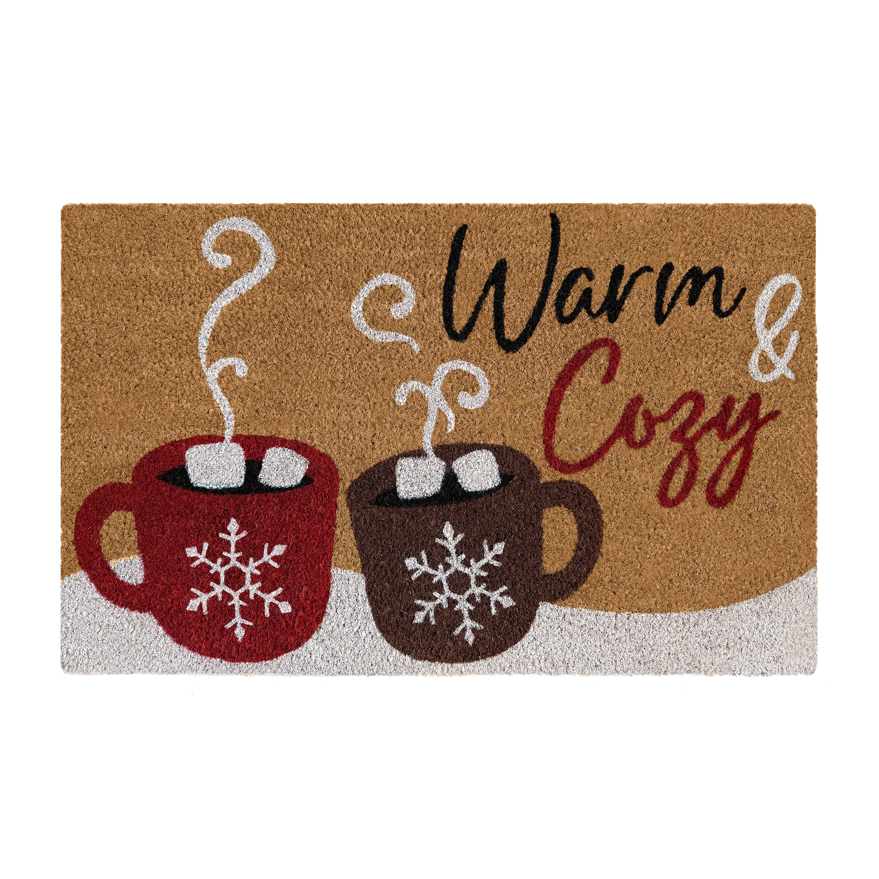Achim Printed Coir Holiday Doormat 18" x 30" - Warm and Cozy