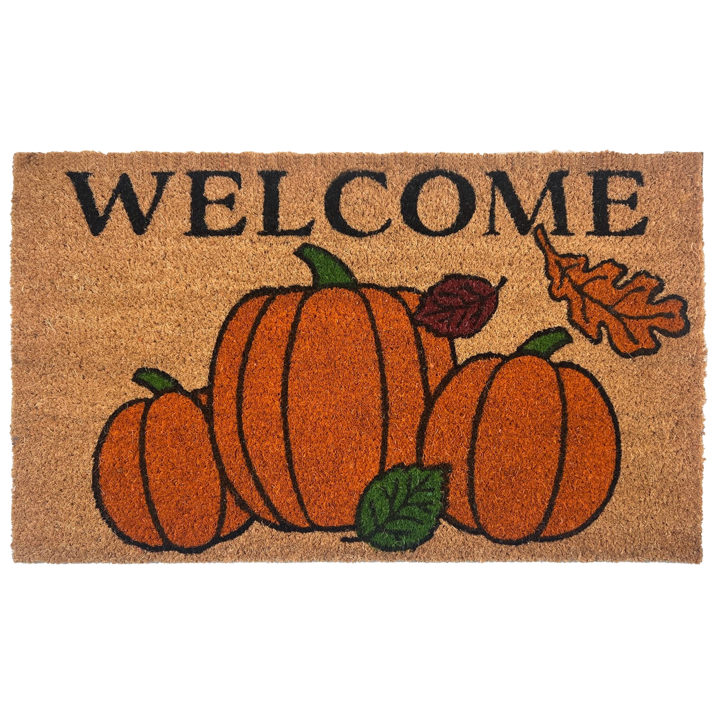 Achim Printed Coir Mat 18" x 30", Autumn Foliage