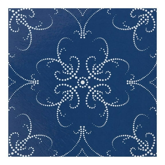 Achim Retro 12"x12" 1.5mm Peel & Stick Vinyl Floor Tiles 20 Tiles/20 Sq. Ft. Navy Pearl