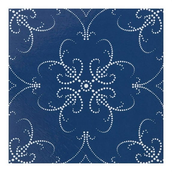 Achim Retro 12"x12" 1.5mm Peel & Stick Vinyl Floor Tiles 20 Tiles/20 Sq. Ft. Navy Pearl