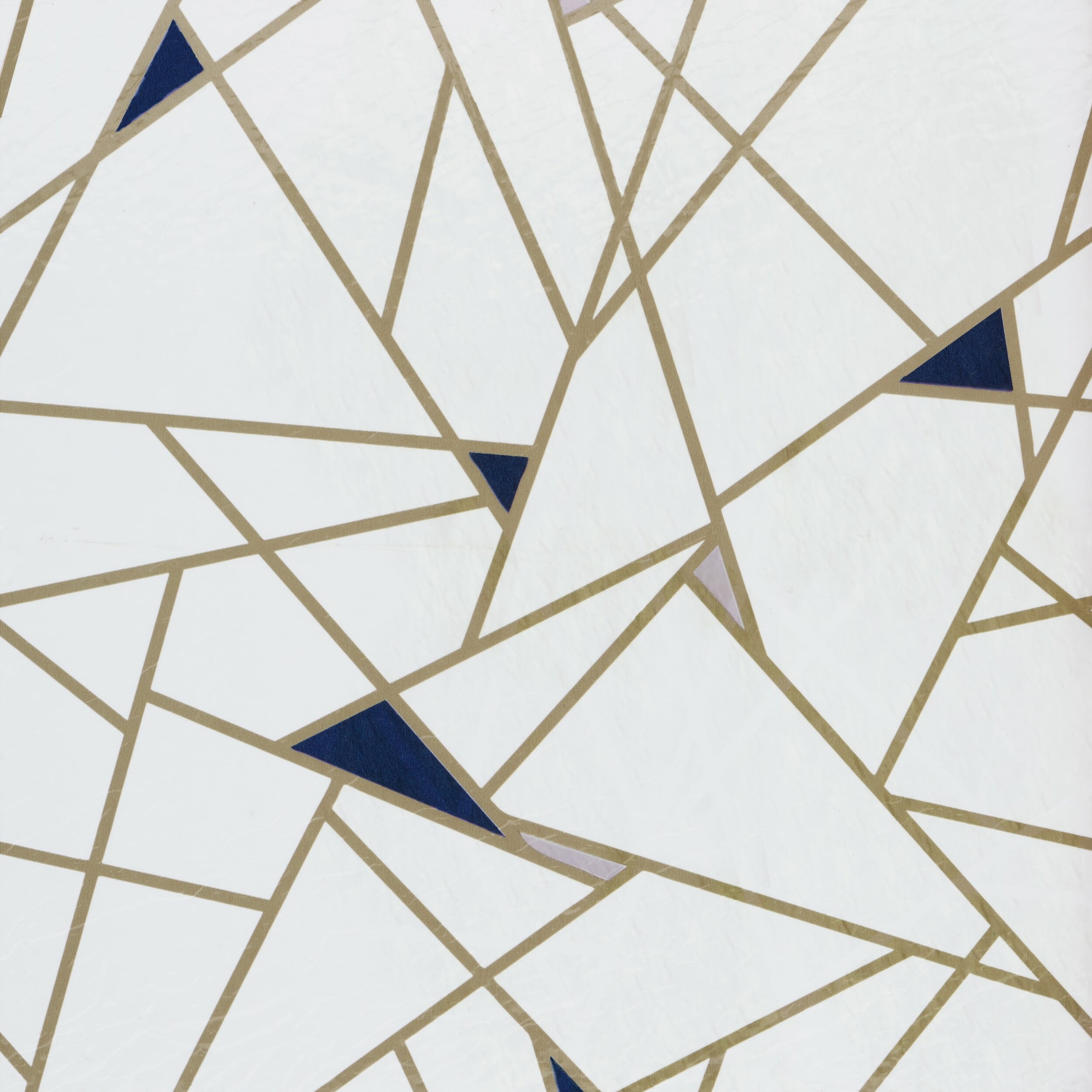 Edge Pattern Blue and Cream 12-Inch Vinyl Floor Tiles