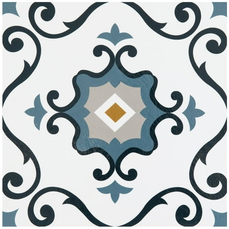 Achim Retro Self Adhesive Vinyl Floor Tile - 20 Tiles/20 Sq. ft., 12 x 12, Slate Flooring Materials