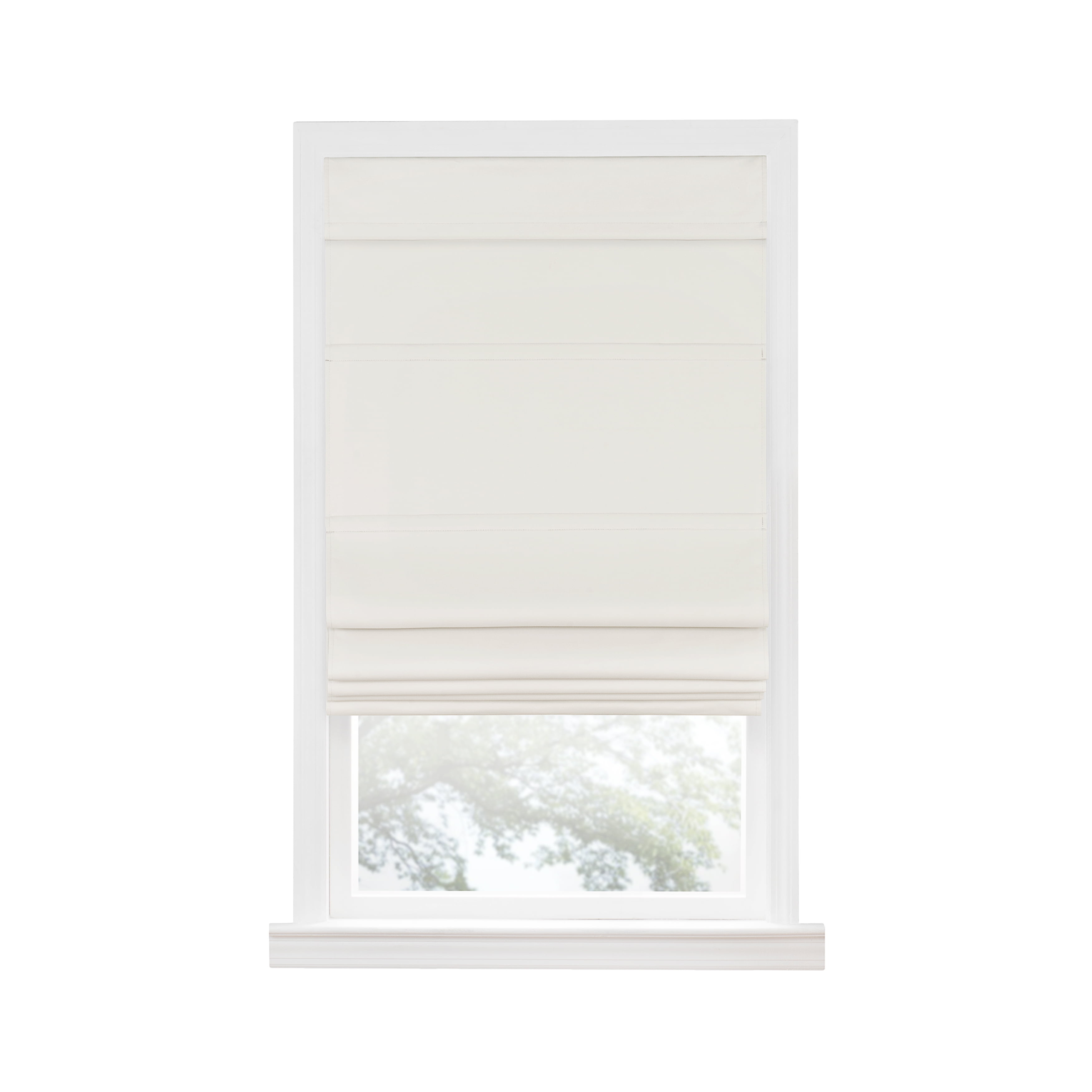 Ivory Cordless Blackout Roman Fabric Shade 64" x 30"