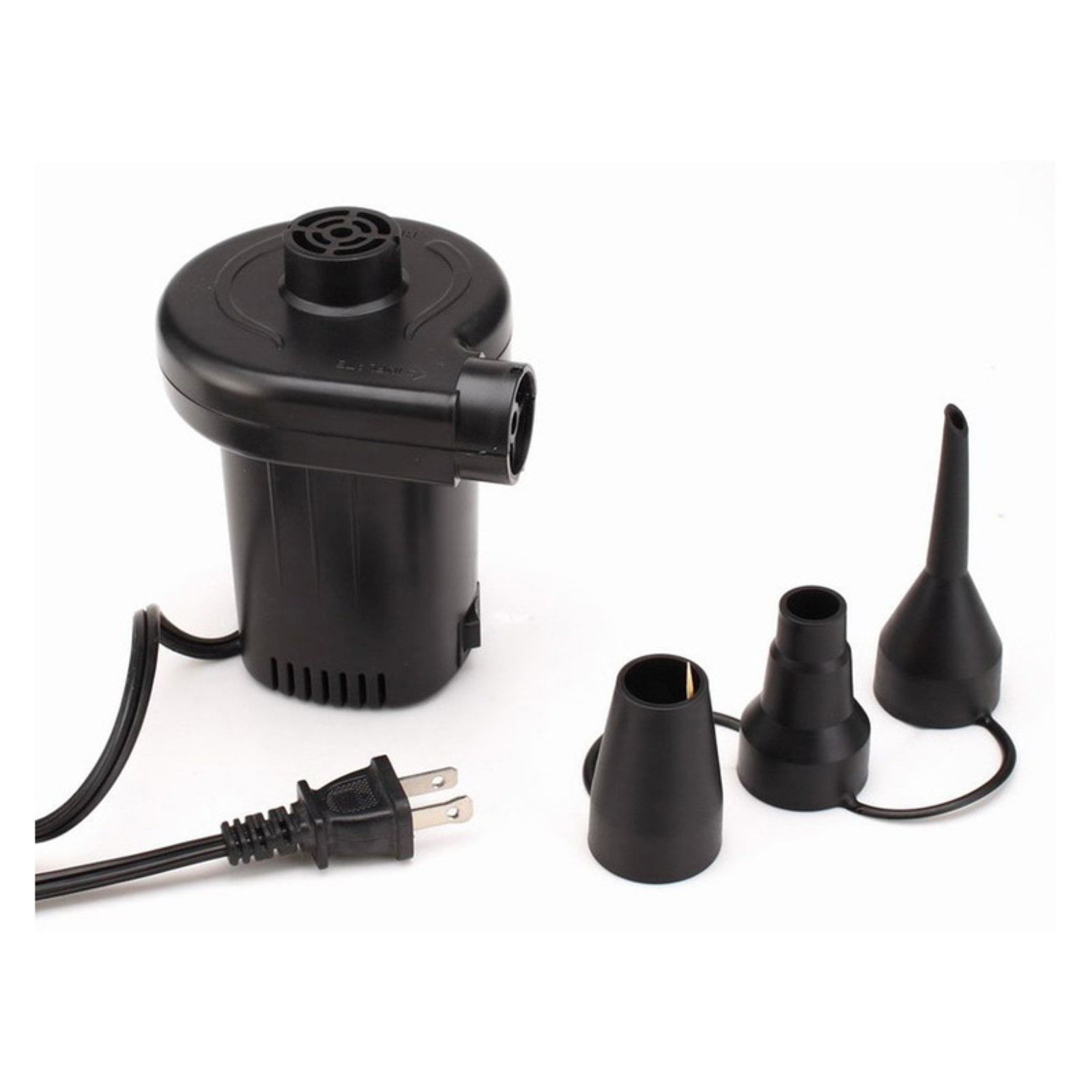 Stansport Black Compact 120V Electric Air Pump with Adapters
