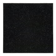 Achim Self Adhesive Polyester Carpet Tile - 12 Tiles/12 Sq. ft., 12" x 12", Jet Black