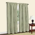 thumbnail image 1 of Achim Six Color options available Modern Gingham Check Rod Pocket Energy Efficient Curtain Panel, 42" x 84", 1 of 6