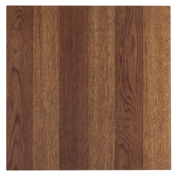 Achim Sterling 12"x12" 1.2mm Peel & Stick Vinyl Floor Tiles 45 Tiles/45 Sq. Ft. Medium Oak Plank