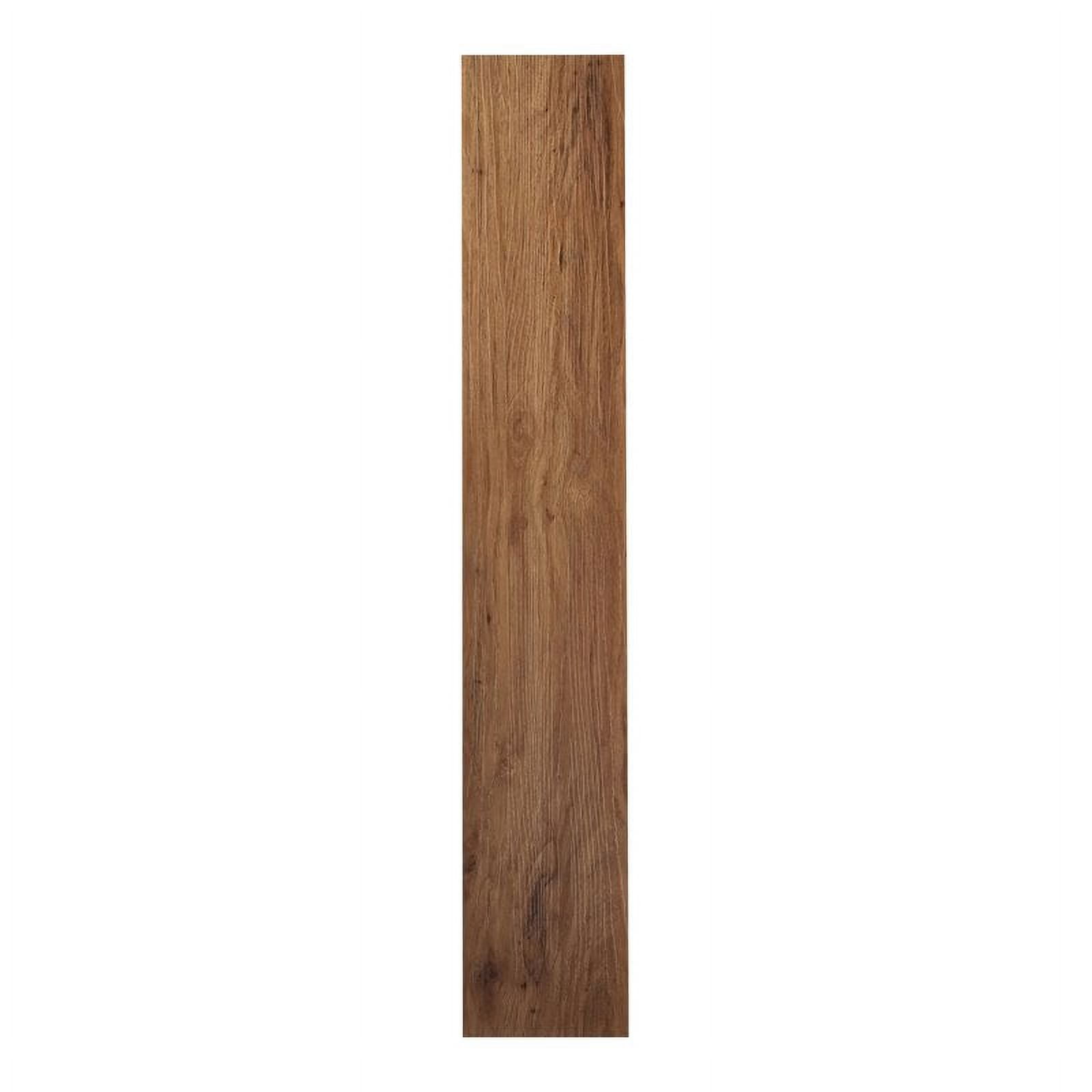 Medium Oak Self-Adhesive Vinyl Plank Flooring for Kitchen and Bathroom