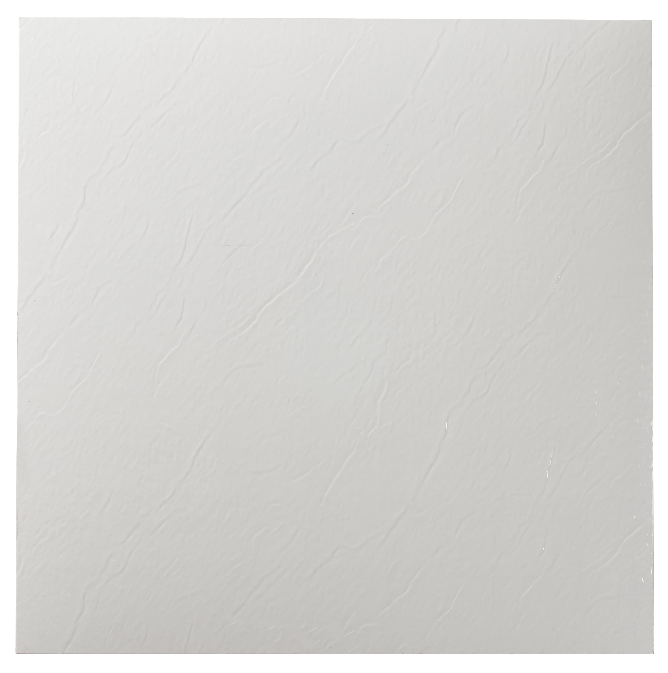 Sterling White Self-Adhesive Vinyl Floor Tiles, 12" x 12"